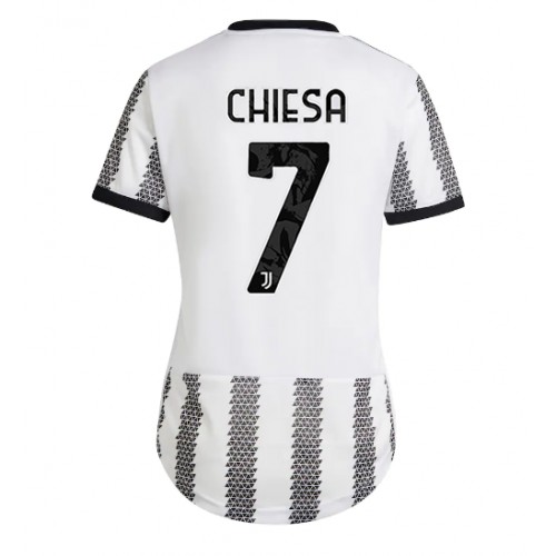 Juventus Federico Chiesa #7 Hjemmedrakt Kvinner 2022-23 Kortermet Juventus Federico Chiesa #7 Hjemmedrakt Kvinner 2022-23 Kortermet